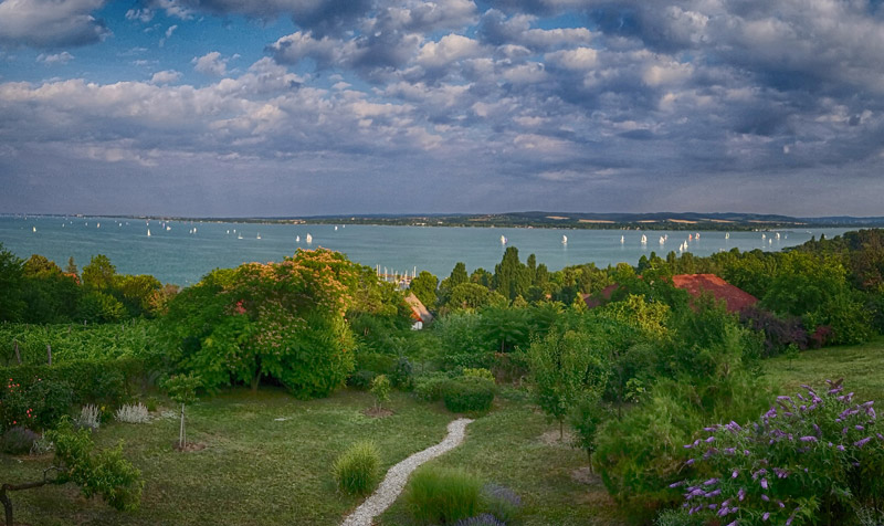 View of Lake Balaton from the apartment