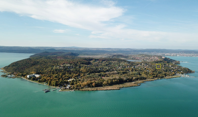 Tihany Peninsula aerial view