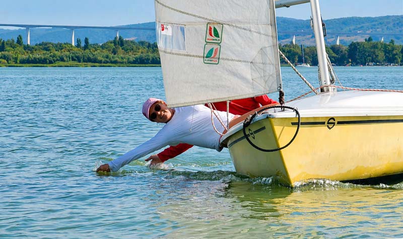 Fun in a sailing course on Lake Balaton